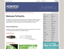 Tablet Screenshot of fontco.com